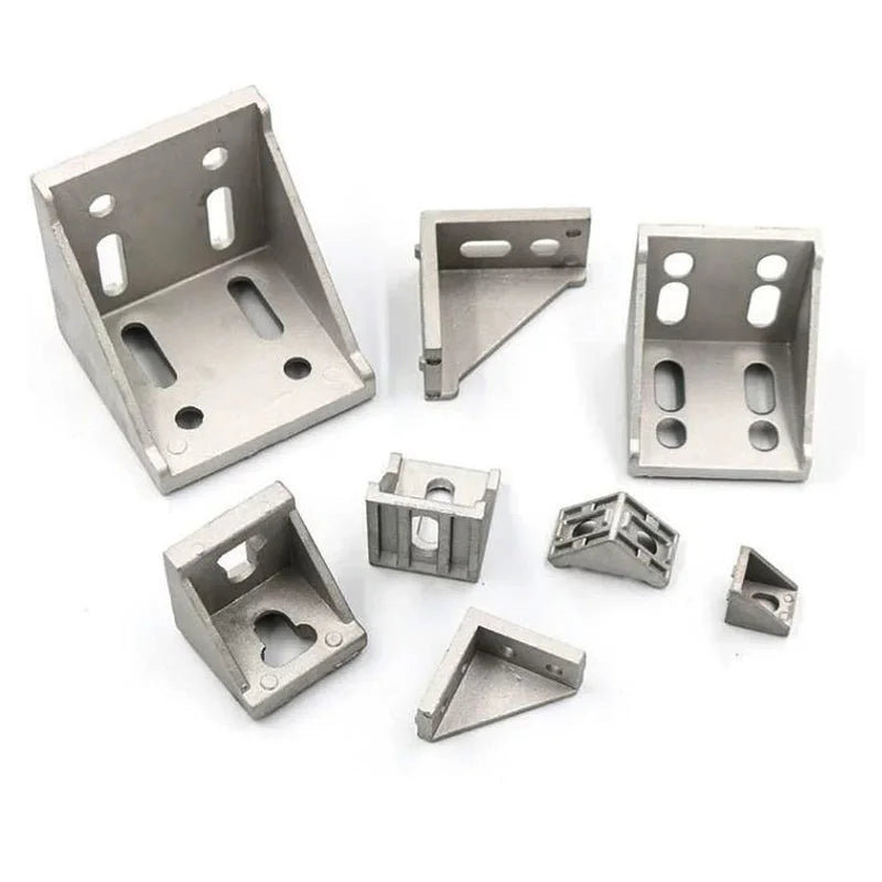 4 Sets Aluminum Profile Connector with T Screws & Nuts European Standard 2017 2028 3030 4040 4545 6060 8080 2040 3060 4080 4590