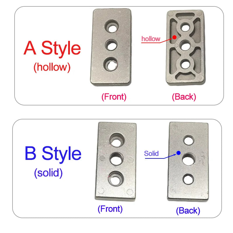 End Connection Rectangular Profile 4pcs Aluminum Profile End Connection Plate 3060 4080 6060 8080 Adjusti ...