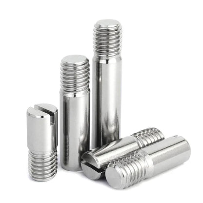 4pcs M6 M8 M10 Slotted Headless Screws with Shank 304 Stainless Steel External Thread Parallel Pins Positioning Dowel Pin GB878