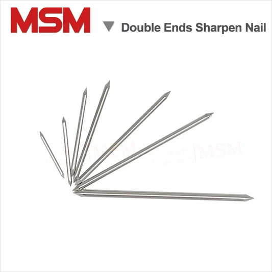 50/30/20PCS Stainless Steel Headless Double Ends Sharpen Nails Wood Splicing /Connecting Spikes Diameter 2 2.2 2.4 2.8 3 3.3 4mm