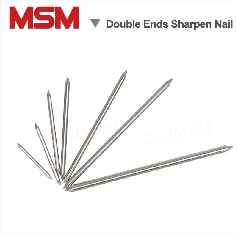 50/30/20PCS Stainless Steel Headless Double Ends Sharpen Nails Wood Splicing /Connecting Spikes Diameter 2 2.2 2.4 2.8 3 3.3 4mm