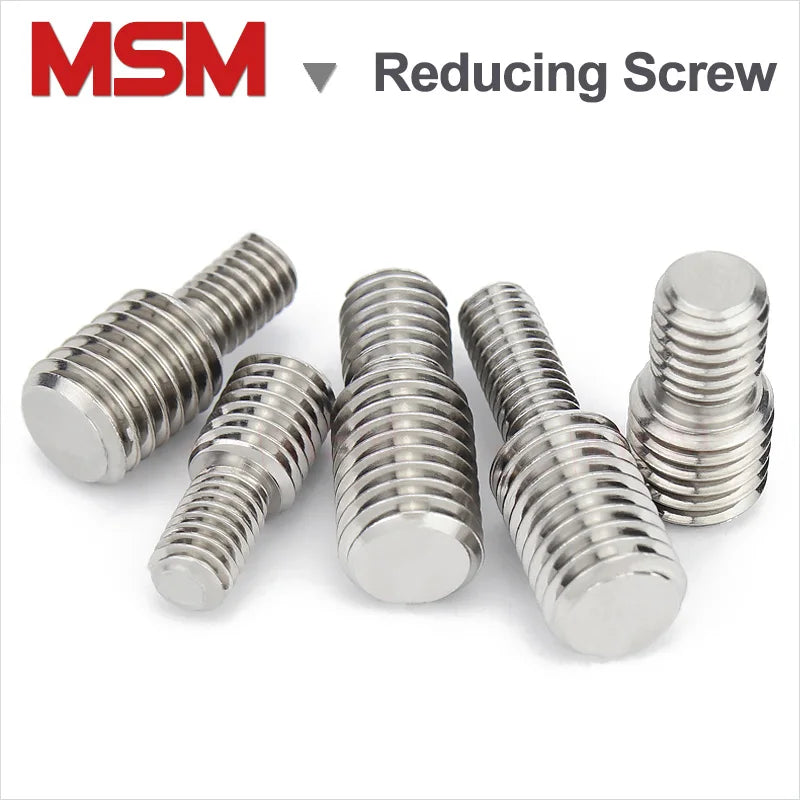 5PCS Stainless Steel Converter Reducing Bolt Camera Adapter Conversion Screw Double Heads Screw M3/M4M5/M6/M8/M10/M12/M14/M16/20