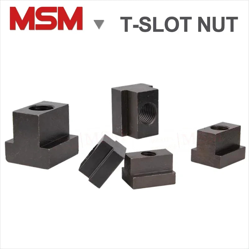 Carbon Steel 8.8 Level High Intensity T-slot Nuts Black For T-groove Table Slot Milling CNC Lathe M10/12/16/18/20/22/24/27/30/36