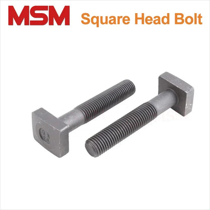 Carbon Steel T Shape Square Head Screw With Nut M12 M16 M20 M24 Quadrate Shape Flat Head Bolt Press Plate CNC Machine