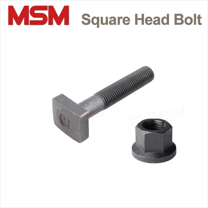 Carbon Steel T Shape Square Head Screw With Nut M12 M16 M20 M24 Quadrate Shape Flat Head Bolt Press Plate CNC Machine