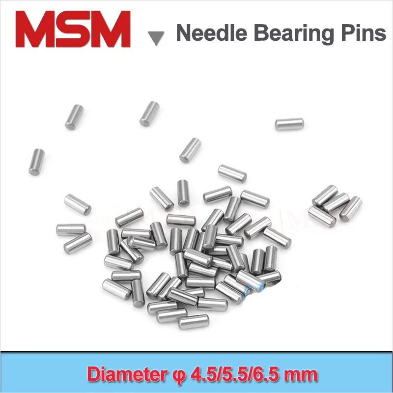Diameter 4.5MM 5.5MM 6.5MM GCr15 Needle Bearing Roller Pins Dowel Transmission Shaft Drive Axle Length 8 10 12 15 16 18 20mm