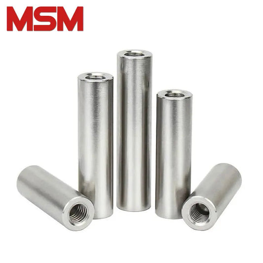 Xpcs MSM Dia.5/6/8mm Double Internal Thread Cylinder Pins M3/M4/M5 Blind Hole Standoffs Column Connection Female Nut 304 Stainless Steel