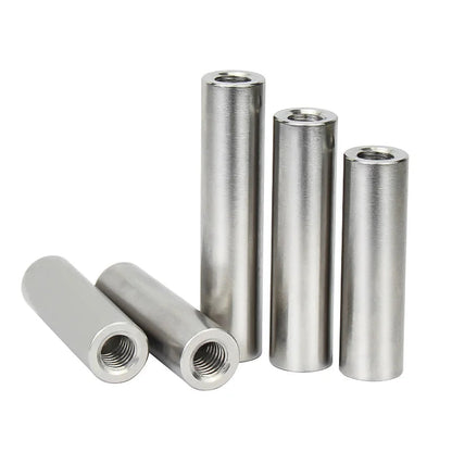 Xpcs MSM Dia.5/6/8mm Double Internal Thread Cylinder Pins M3/M4/M5 Blind Hole Standoffs Column Connection Female Nut 304 Stainless Steel