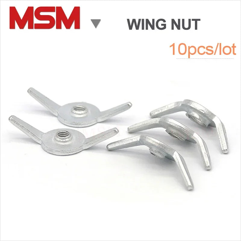 Free Shipping 10PCS Wing Nuts For MNS Low Voltage Switch Box GSK Hand Tighten Nuts Butterfly Style Fixing Hook M6 M8 M10