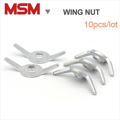Free Shipping 10PCS Wing Nuts For MNS Low Voltage Switch Box GSK Hand Tighten Nuts Butterfly Style Fixing Hook M6 M8 M10