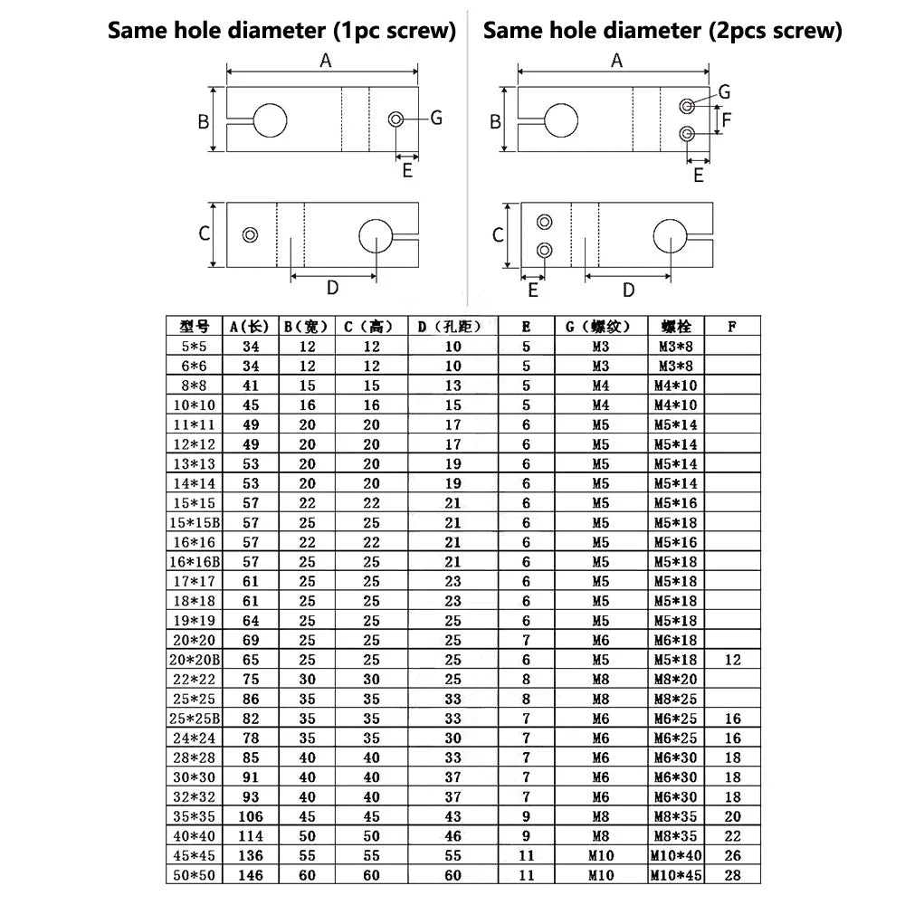 MSM pillar fixing clamp aluminum alloy fastening cross block axis fixing bracket linear shaft support steel rod connector