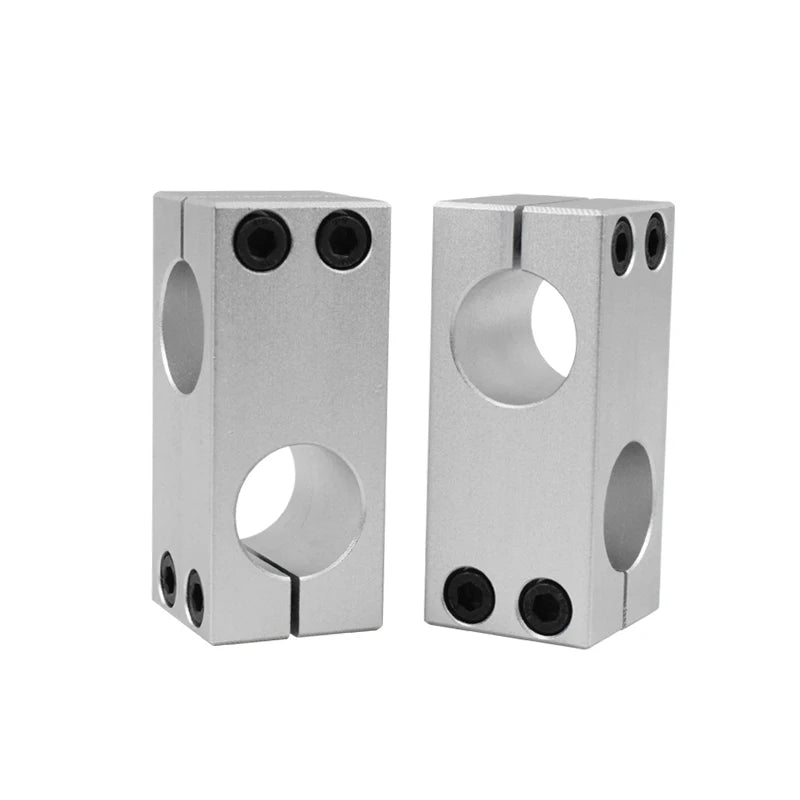 MSM pillar fixing clamp aluminum alloy fastening cross block axis fixing bracket linear shaft support steel rod connector