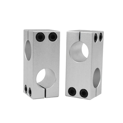 MSM pillar fixing clamp aluminum alloy fastening cross block axis fixing bracket linear shaft support steel rod connector