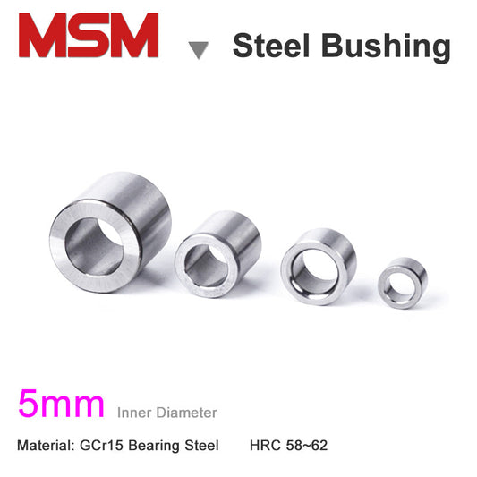 Inner Diameter 5mm Steel Bushings ID 5mm Shaft Sleeve Wear-resistant Sleeve Guide Sleeve Spacer Jig Bushes Drill bushing 