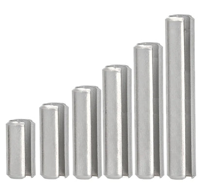 Stainless Steel M4/5/6 Split Spring Dowel Elastic Cylindrical Positioning Cotter Pin Tension Dowel  Straight Slotted Spring Pin