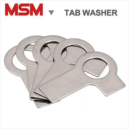Stainless Steel Tab Washers With Long Tab And Wing GB855 Double Lug Collar Locking Stop Tab Washer [M3-M48]