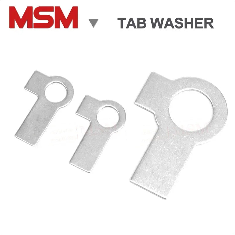 Stainless Steel Tab Washers With Long Tab And Wing GB855 Double Lug Collar Locking Stop Tab Washer [M3-M48]