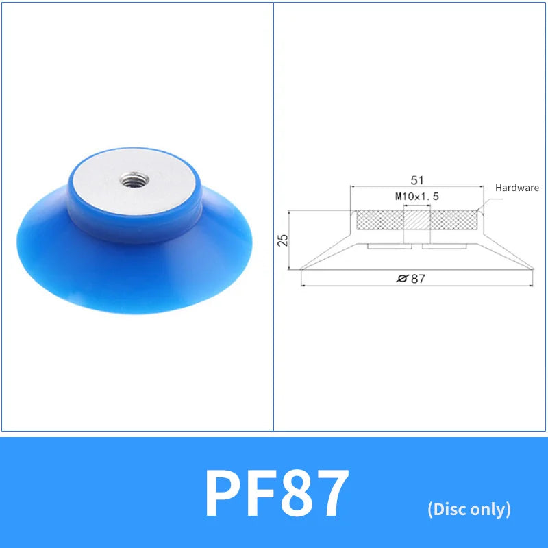 Vacuum Sucker Industrial Pneumatic PF-87 LCD Screen Special Vacuum Suction Cup Silicone NBR Manipulator Accessories