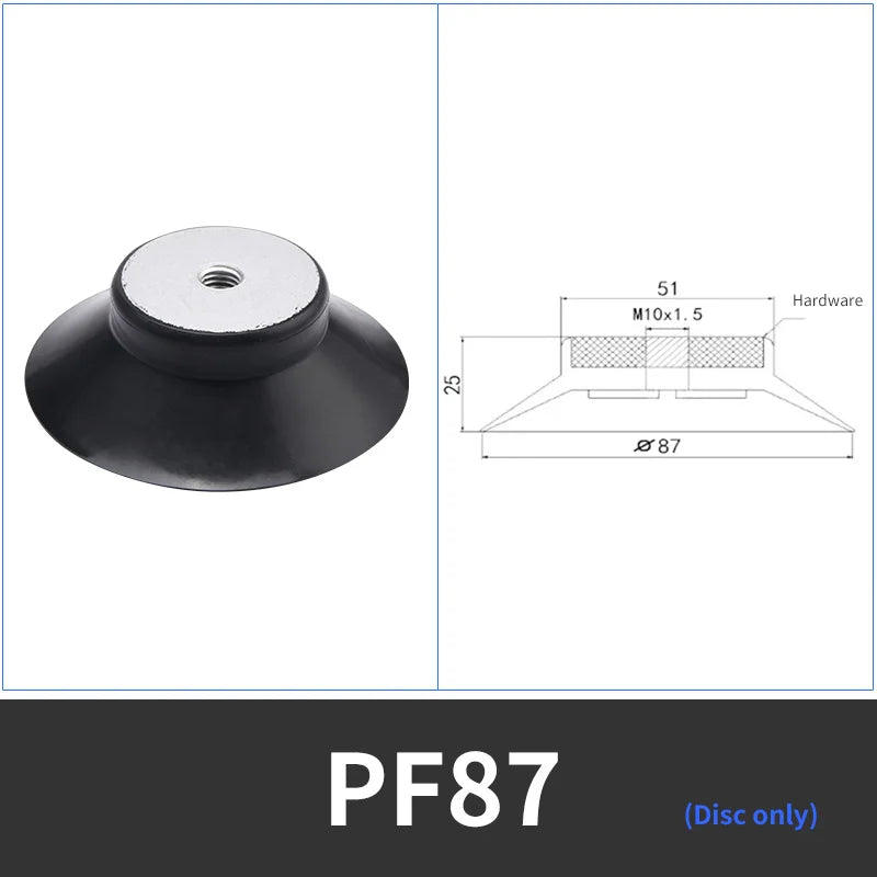 Vacuum Sucker Industrial Pneumatic PF-87 LCD Screen Special Vacuum Suction Cup Silicone NBR Manipulator Accessories