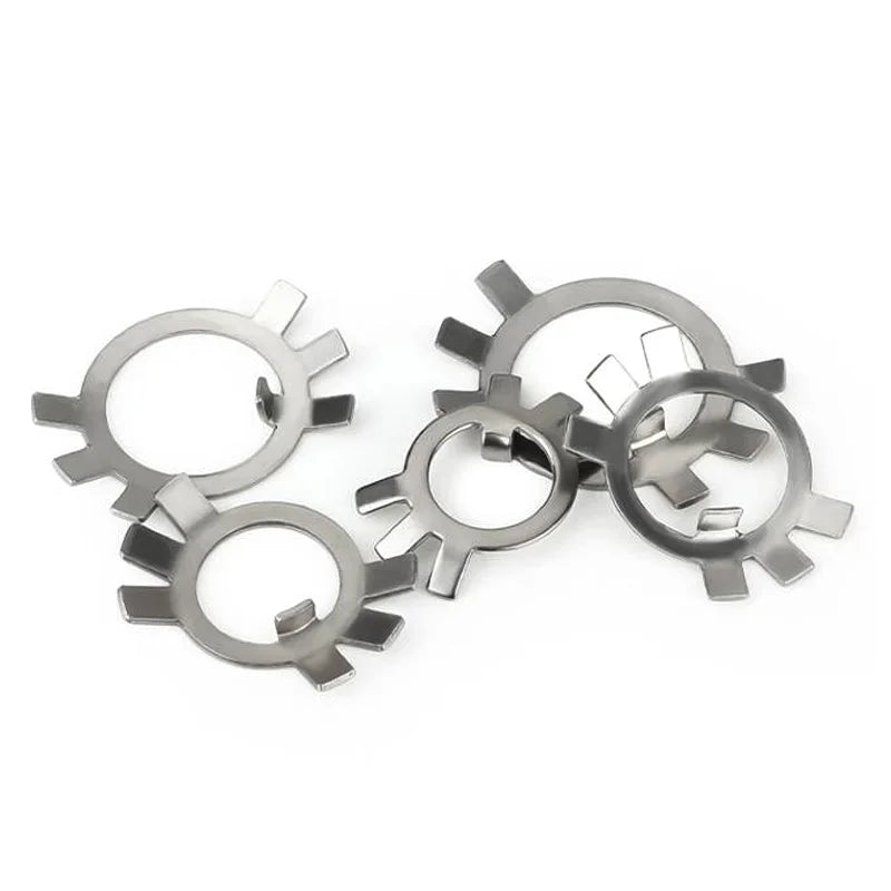Slotted Alignment Washers Stainless Steel Tab Washers For Round Nuts GB858 M10~M200 Lock Gasket ...