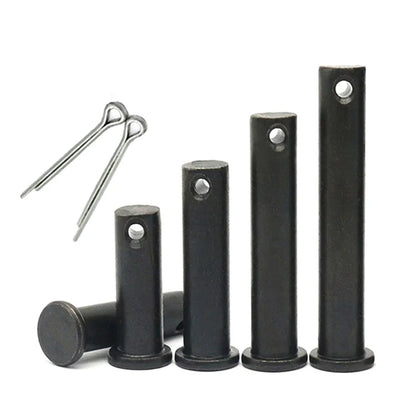 H Shape Pin Xpcs Carbon Steel Black Flat Head T-shape Pins & Split Pin M10/12/14/1 ...