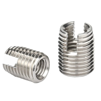 Thread Sheath Stainless Steel Slotted Thread Insert Sleeve Self Tapping Screw Sheath ...