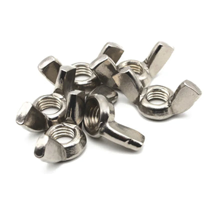 Xpcs M3 M4 M5 M6 M8 M10 M12 Butterfly Wing Nuts 304 Stainless Steel Hand Tighten Nut DIN315