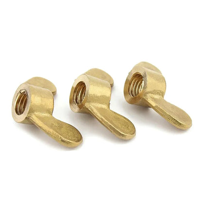 Xpcs M3 M4 M5 M6 M8 M10 M12 M14 M16 M18 M20 Brass Wing Nuts Hand Tighten Butterfly Nut Copper Screw Cap DIN315