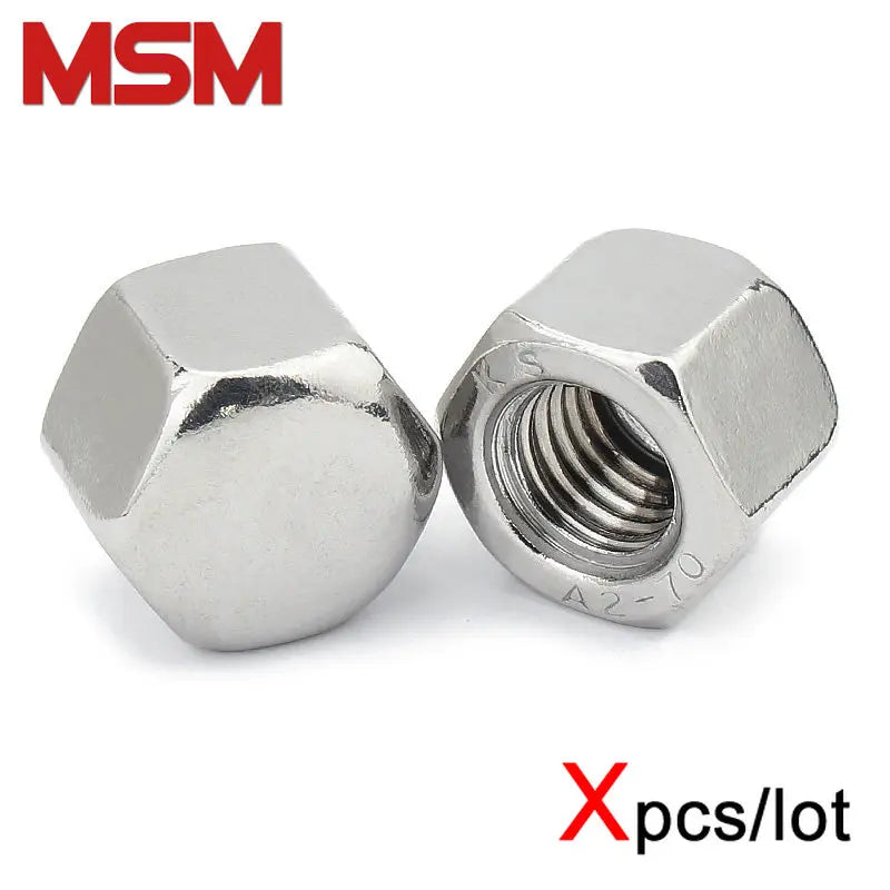 M3 M4 M5 M6 M8 M10 M12 Nuts 304 Stainless Steel Hex Thin Nuts - M3 M4 M5 M6 M8 M10 M12 Sizes (50pcs M6 Shown) 304 Stainless Hardware - Foto 14
