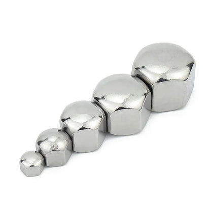Xpcs Short Head Hexagon Acorn Nut 304 Stainless Steel Low Thin Cap M3 M4 M5 M6 M8 M10 M12 M14 M16 M20 Hex Cover Blind Nut DIN917