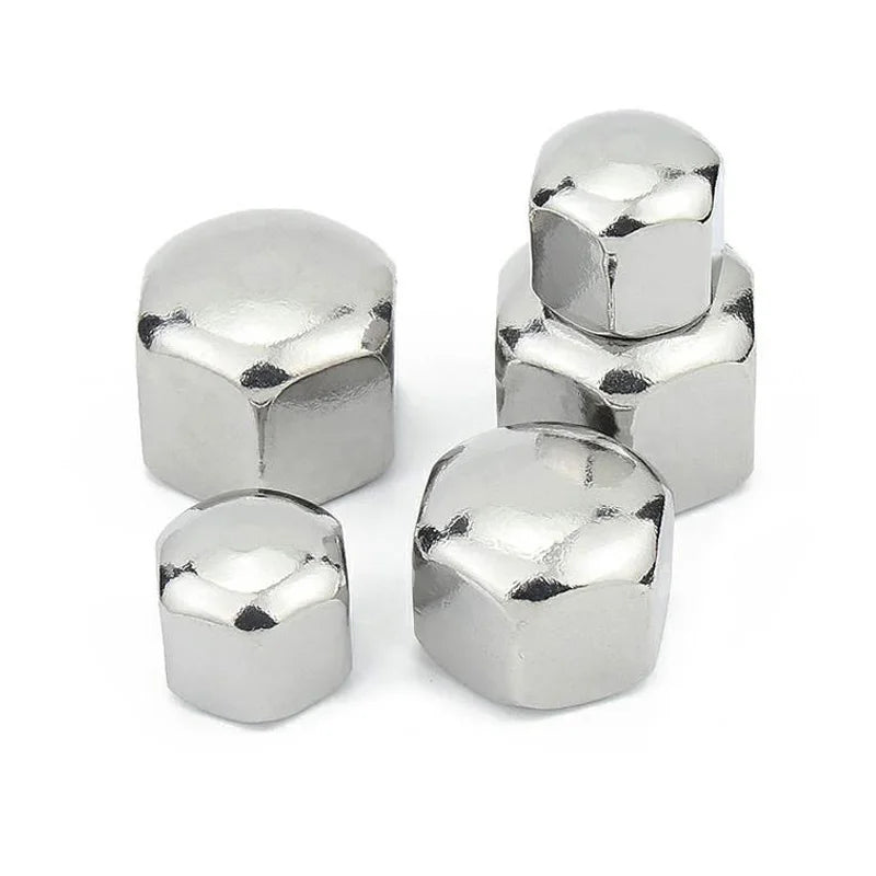 Xpcs Short Head Hexagon Acorn Nut 304 Stainless Steel Low Thin Cap M3 M4 M5 M6 M8 M10 M12 M14 M16 M20 Hex Cover Blind Nut DIN917