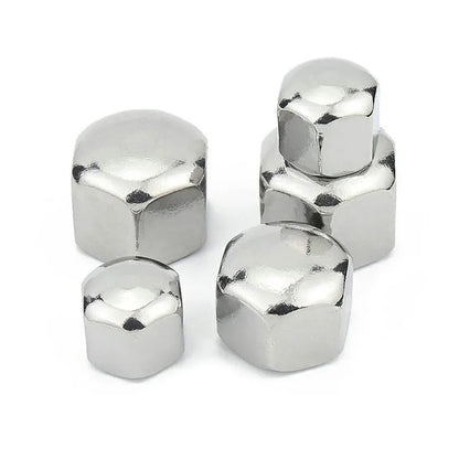 Xpcs Short Head Hexagon Acorn Nut 304 Stainless Steel Low Thin Cap M3 M4 M5 M6 M8 M10 M12 M14 M16 M20 Hex Cover Blind Nut DIN917