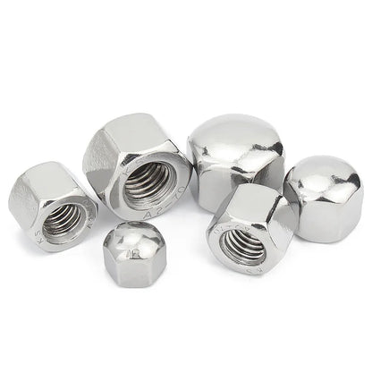 Xpcs Short Head Hexagon Acorn Nut 304 Stainless Steel Low Thin Cap M3 M4 M5 M6 M8 M10 M12 M14 M16 M20 Hex Cover Blind Nut DIN917