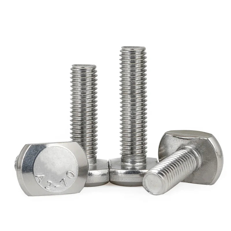 Xpcs T-Slot Bolt T Shape Rectangle Hammer Head Screw 304 Stainless Ste ...