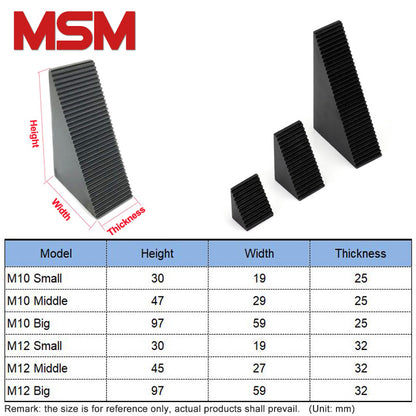 2pcs MSM Triangle Step Block 10.9 Level Harden Tooling Fixture Combined Clamp Mould Pressing Plate for CNC Drilling Milling Machine